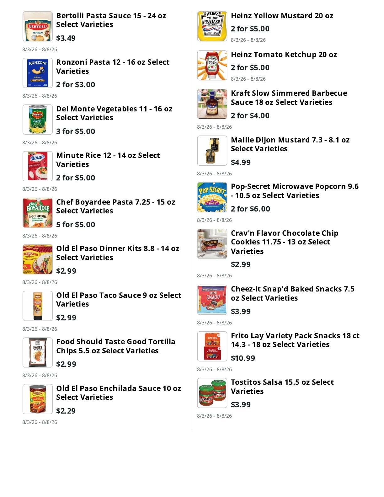 Whitefield Market Weekly Ad August 3 - 8, 2026