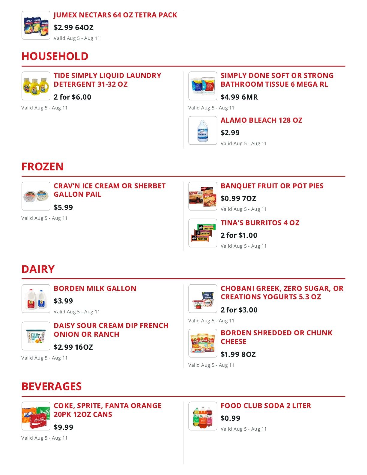 Foodland Markets (1314 S. Buckner Blvd, Dallas, TX) Weekly Ad August 5 - 11, 2026