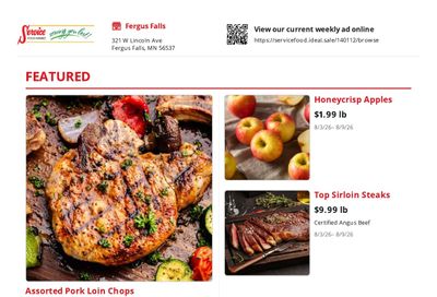 Service Food Market Weekly Ad August 3 - 9, 2026