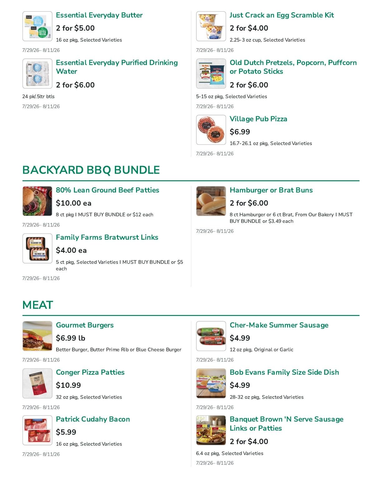 Super Ron's Food Center Weekly Ad July 29 - August 11, 2026