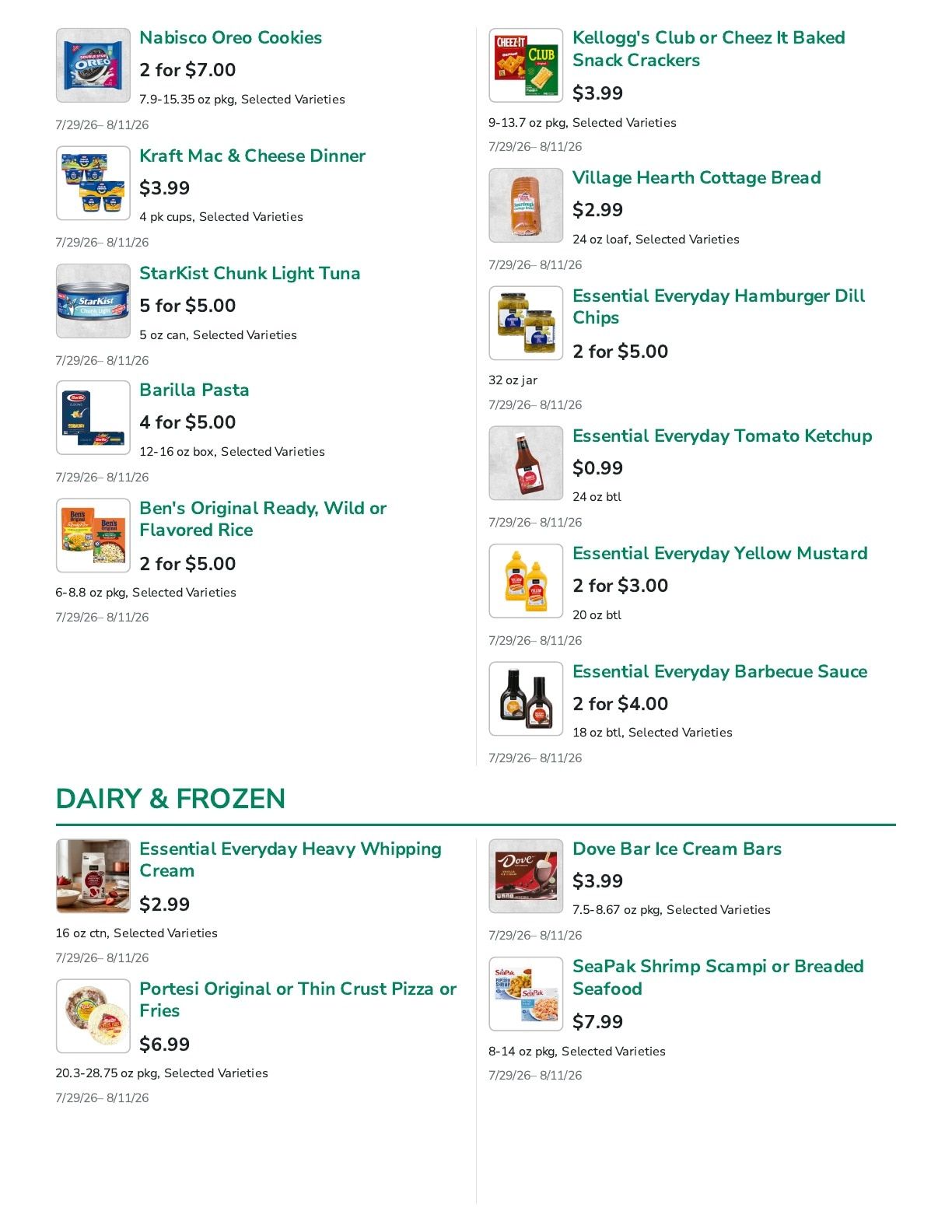 Super Ron's Food Center Weekly Ad July 29 - August 11, 2026