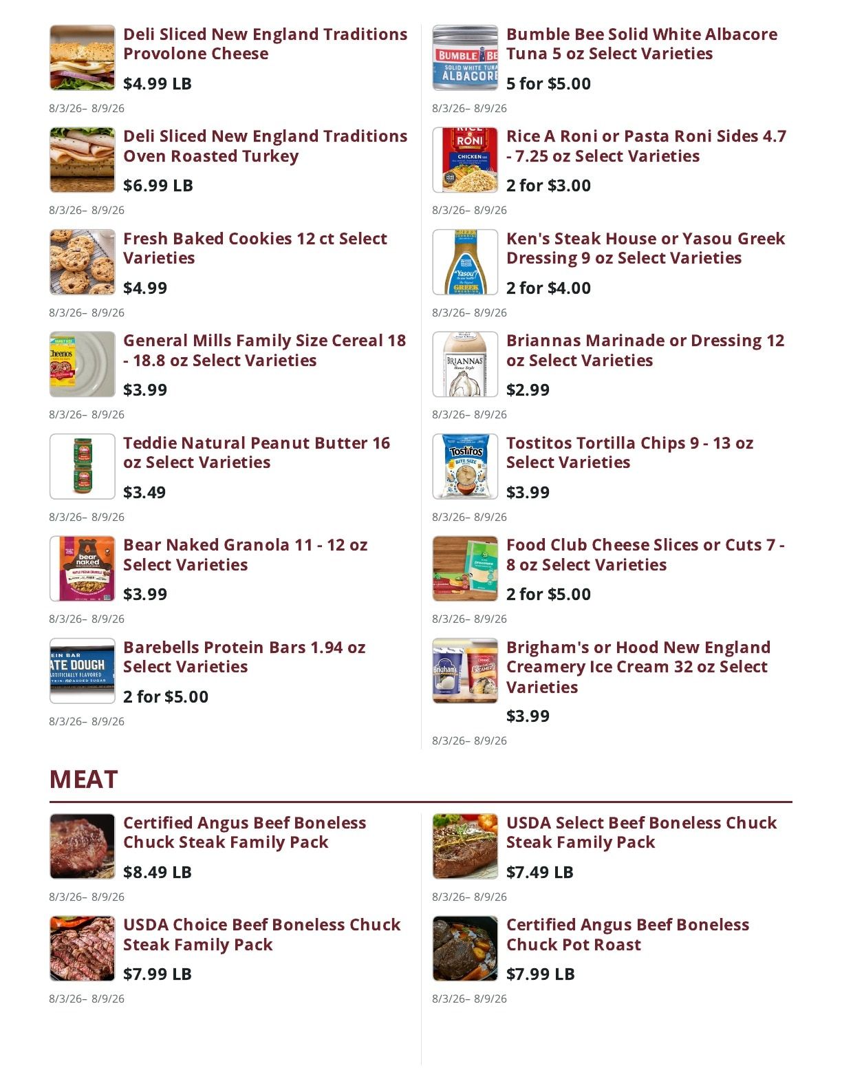 Ralph's Supermarket Weekly Ad August 3 - 9, 2026