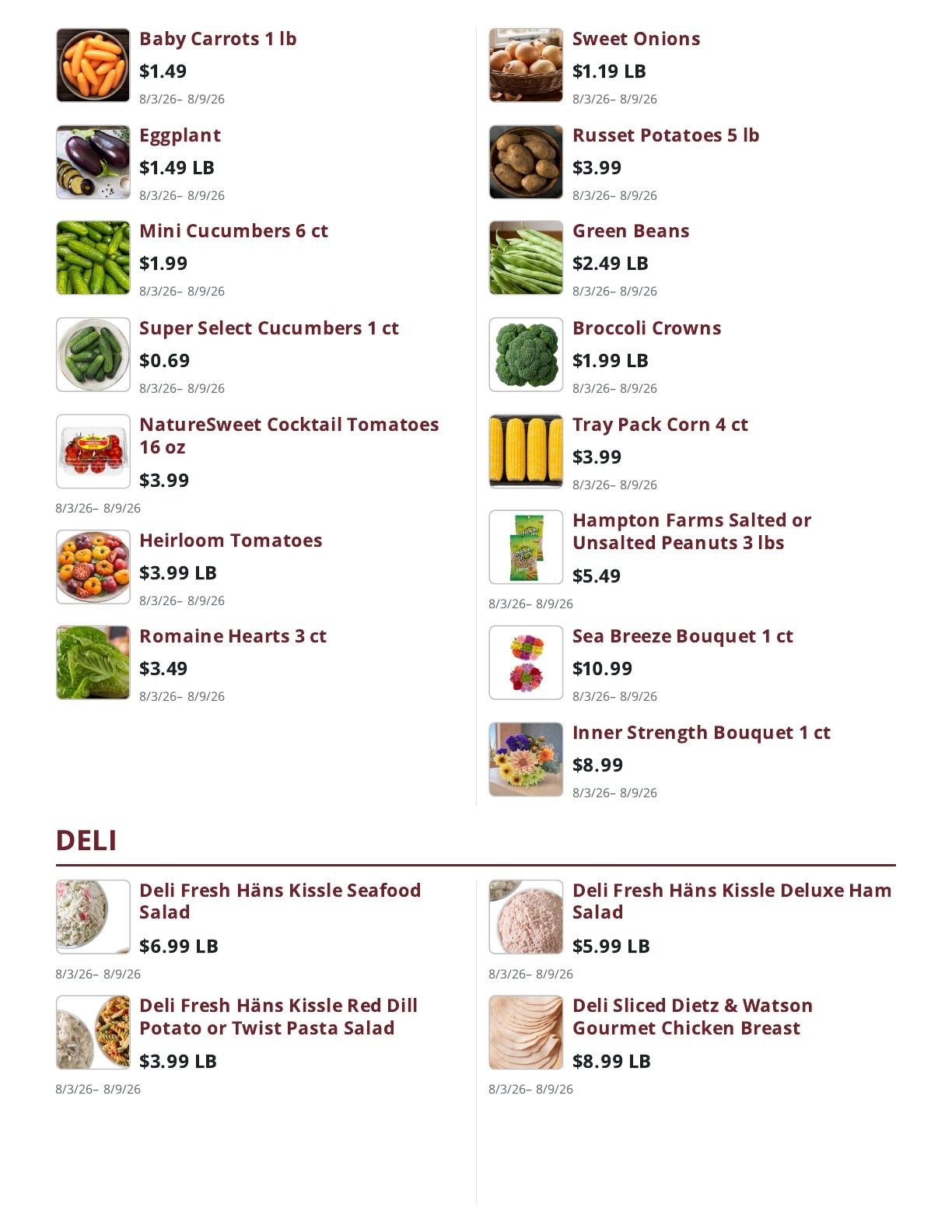 Ralph's Supermarket Weekly Ad August 3 - 9, 2026