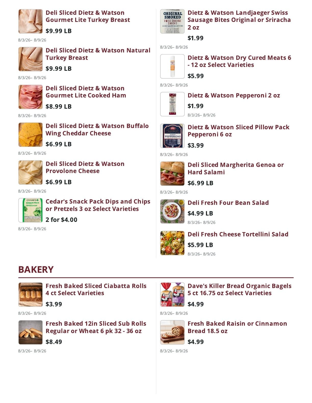 Ralph's Supermarket Weekly Ad August 3 - 9, 2026