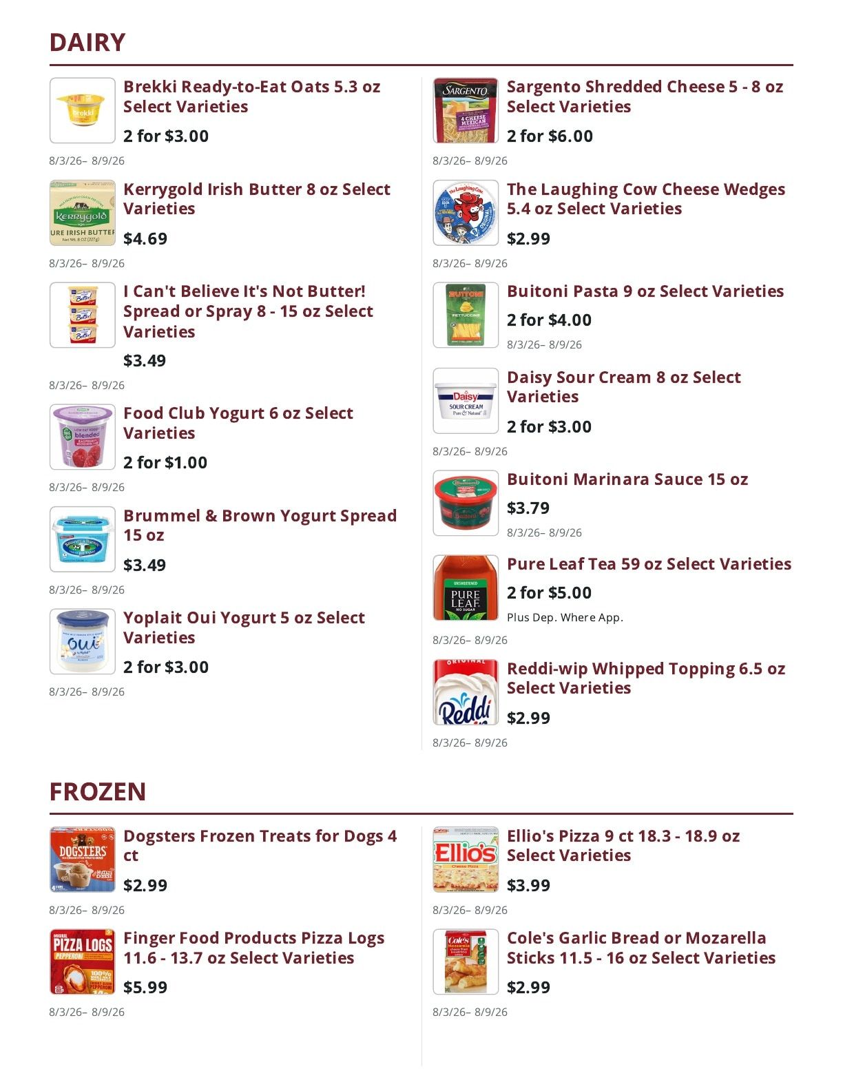 Ralph's Supermarket Weekly Ad August 3 - 9, 2026