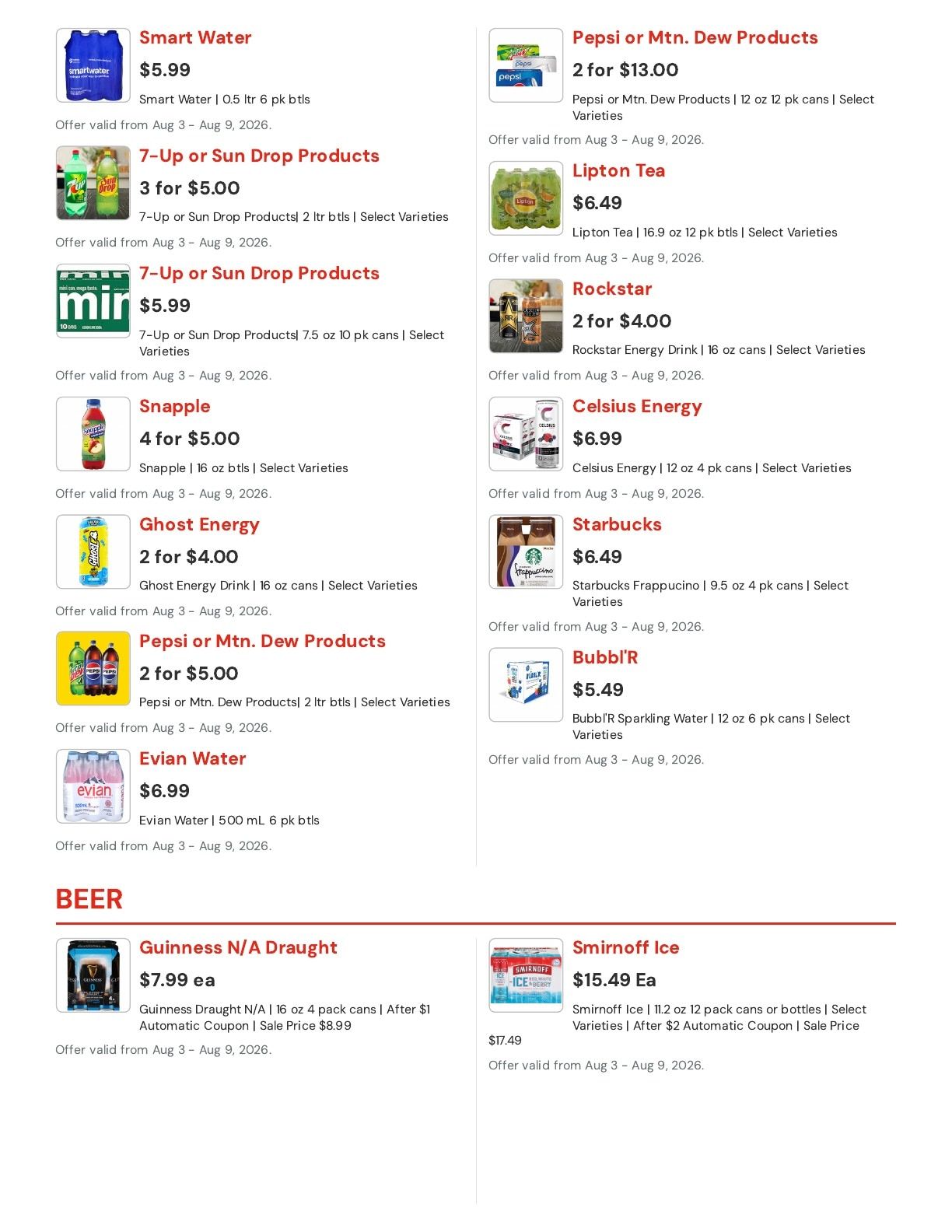 Hansen's IGA (Bangor, WI) Weekly Ad August 3 - 9, 2026