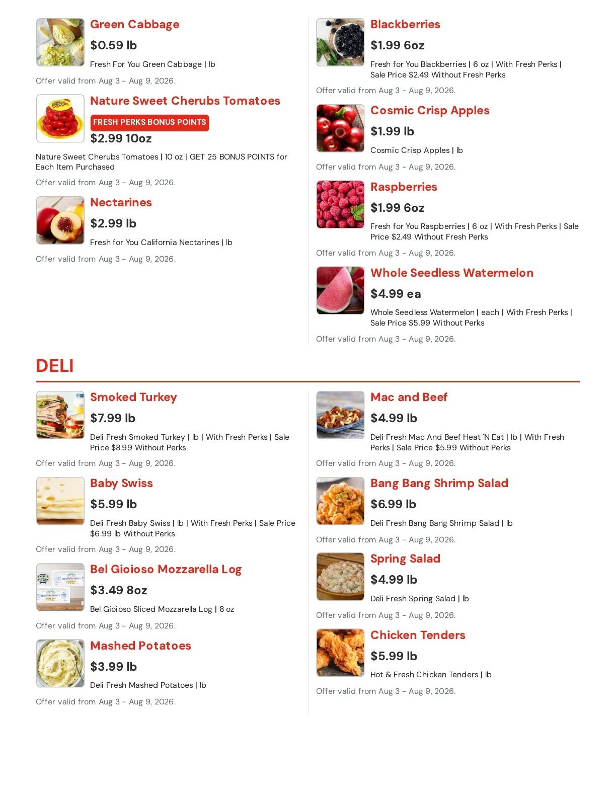 Hansen's IGA (Bangor, WI) Weekly Ad August 3 - 9, 2026