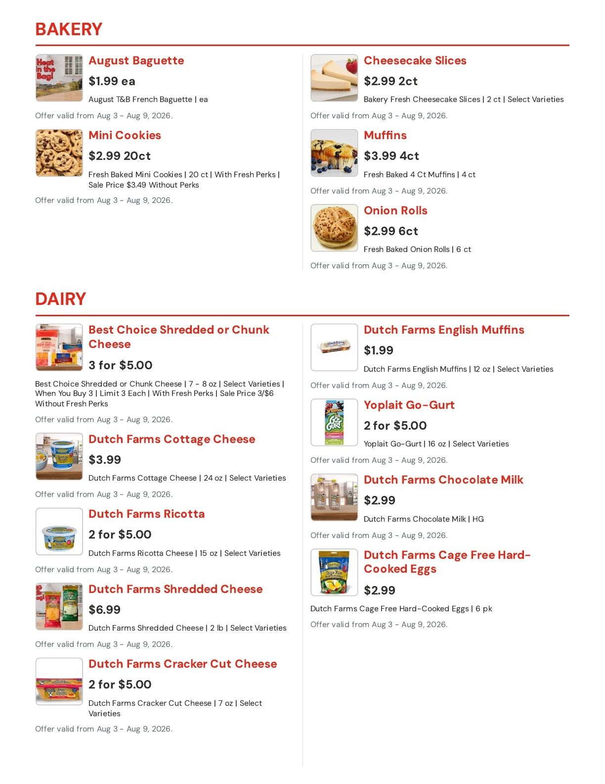 Hansen's IGA (Bangor, WI) Weekly Ad August 3 - 9, 2026