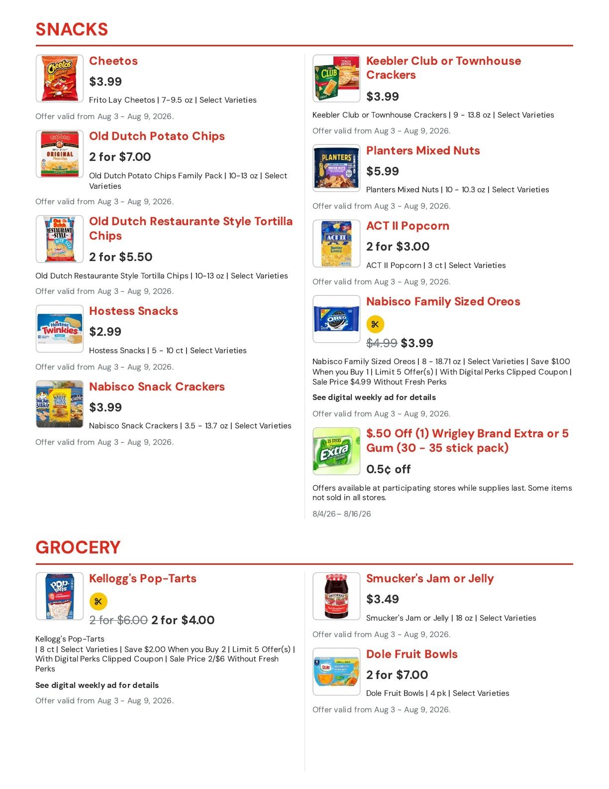 Hansen's IGA (Bangor, WI) Weekly Ad August 3 - 9, 2026