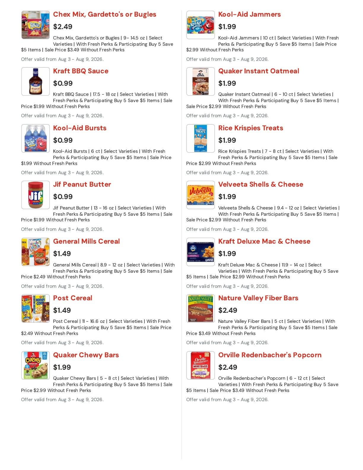 Hansen's IGA (Bangor, WI) Weekly Ad August 3 - 9, 2026
