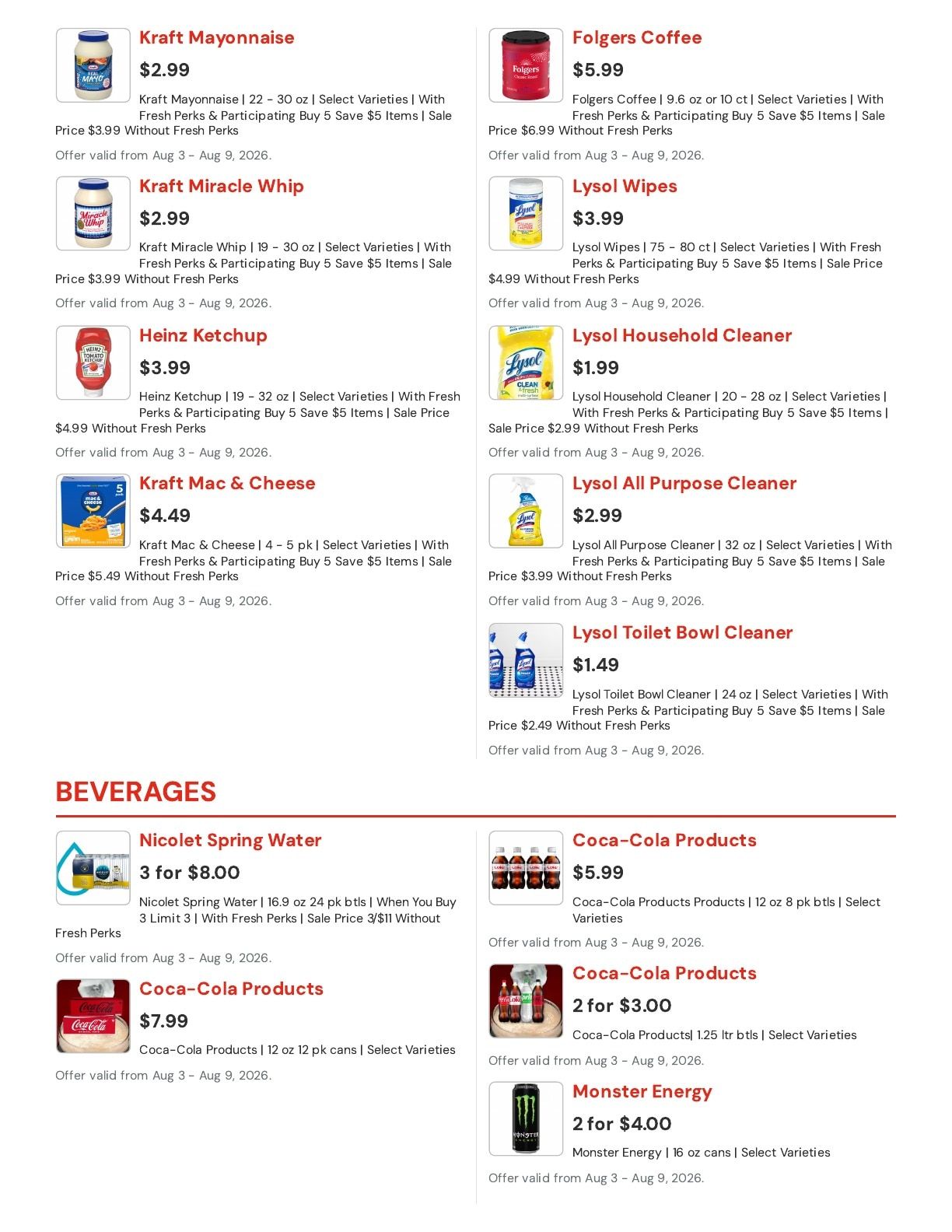 Hansen's IGA (East Troy, WI) Weekly Ad August 3 - 9, 2026