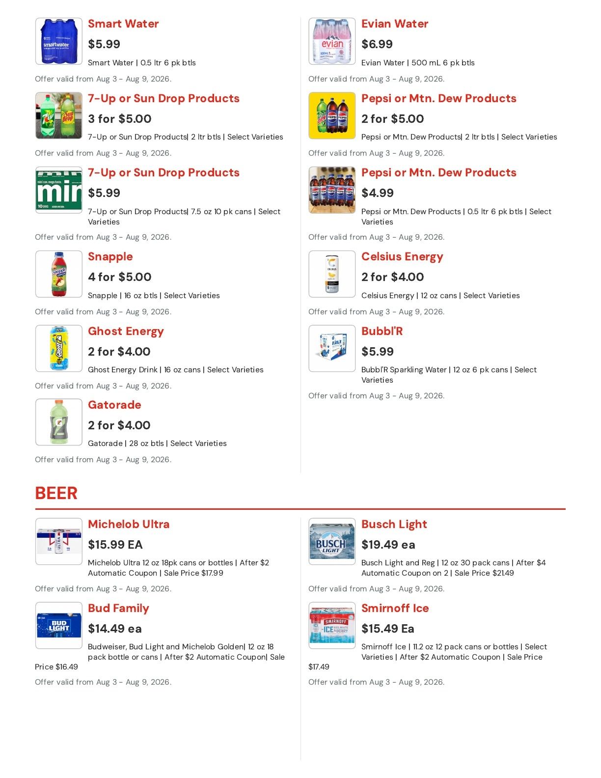 Hansen's IGA (East Troy, WI) Weekly Ad August 3 - 9, 2026