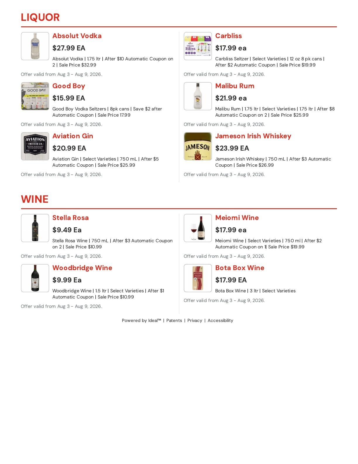 Hansen's IGA (Sparta, WI) Weekly Ad August 3 - 9, 2026