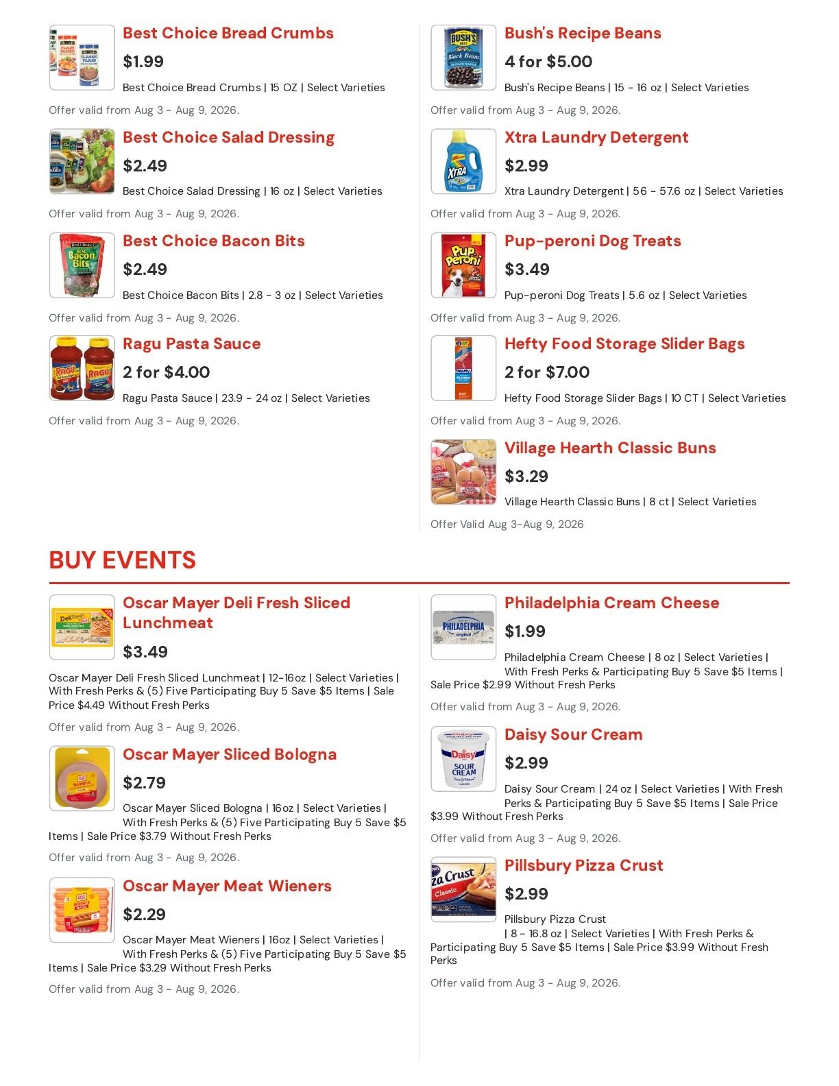 Hansen's IGA (Sparta, WI) Weekly Ad August 3 - 9, 2026