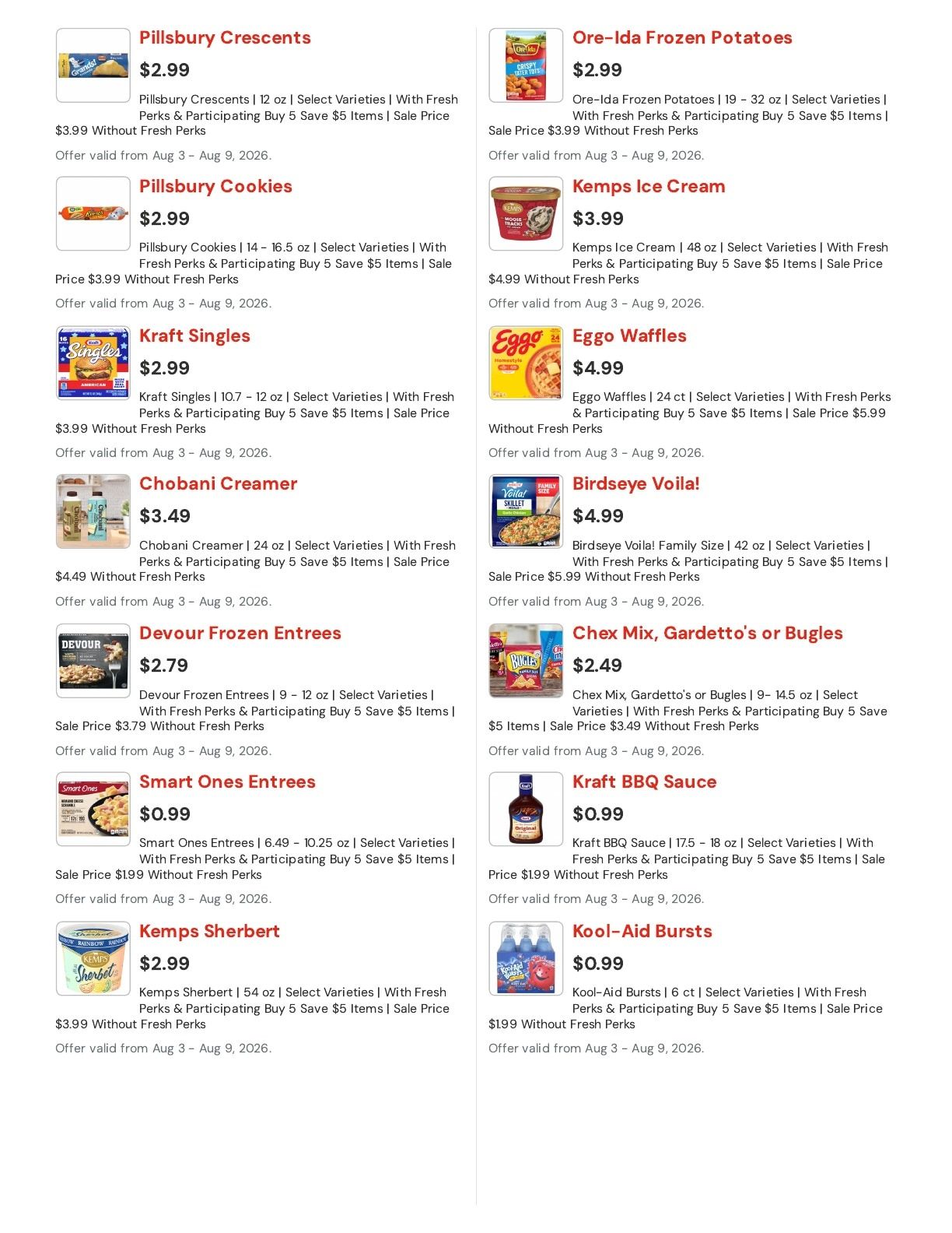 Hansen's IGA (Sparta, WI) Weekly Ad August 3 - 9, 2026