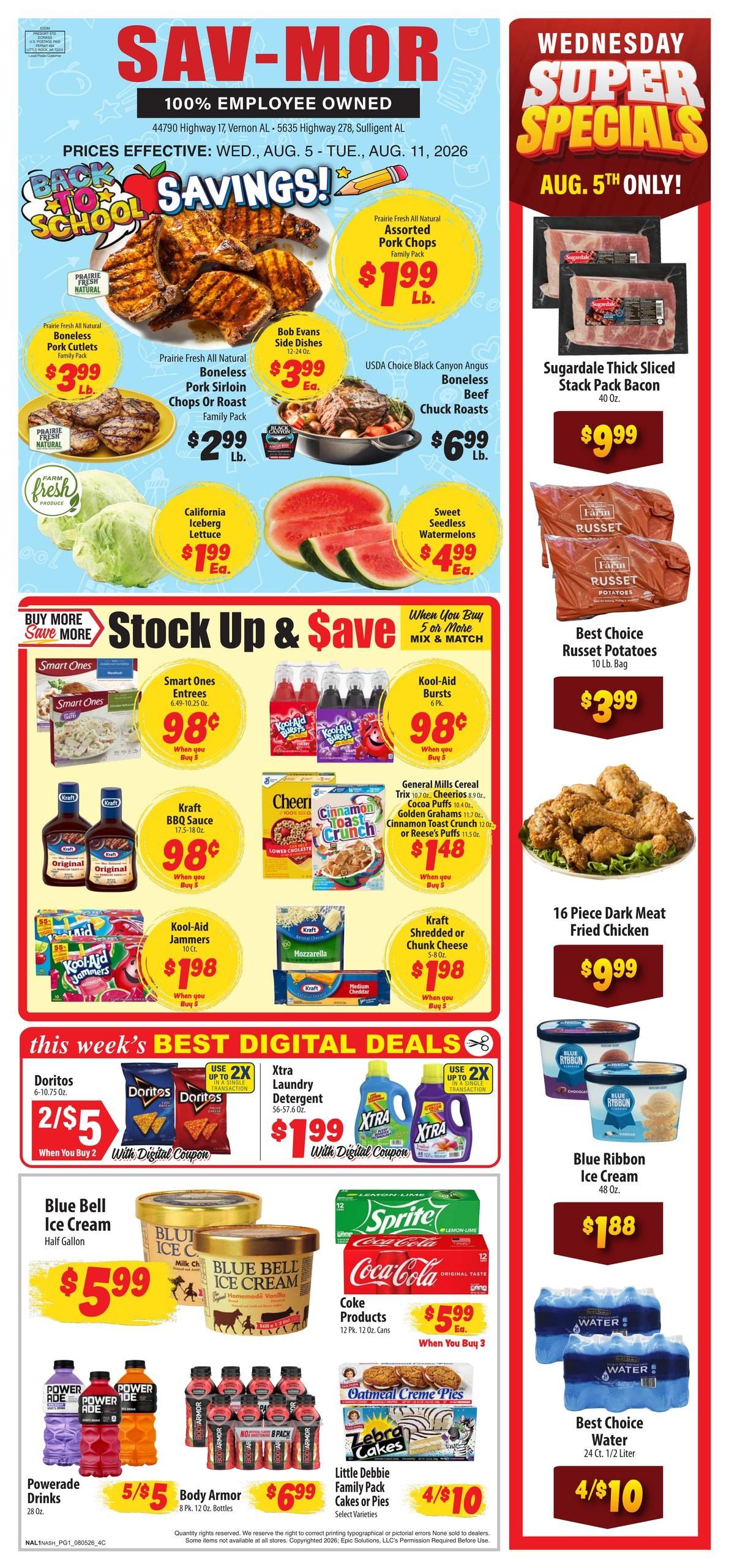 Sav-Mor Weekly Ad August 5 - 11, 2026