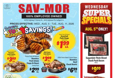 Sav-Mor Weekly Ad August 5 - 11, 2026