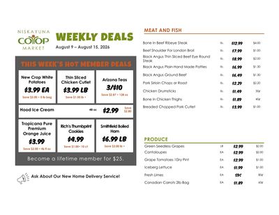 Niskayuna Co-op Weekly Ad August 9 - 15, 2026