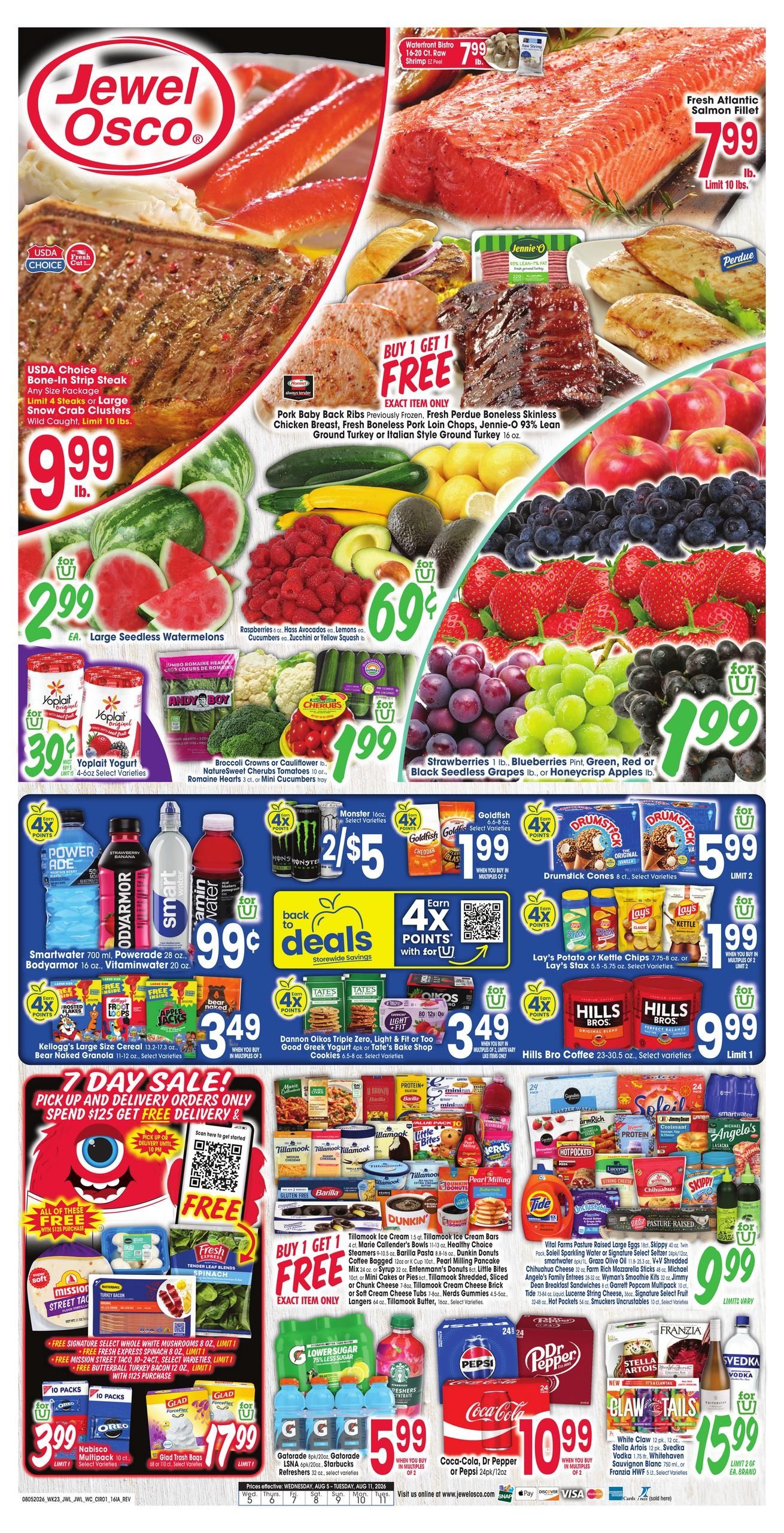 Jewel-Osco (Bellevue–Hanover Area, IA–IL) Weekly Ad August 5 - 11, 2026