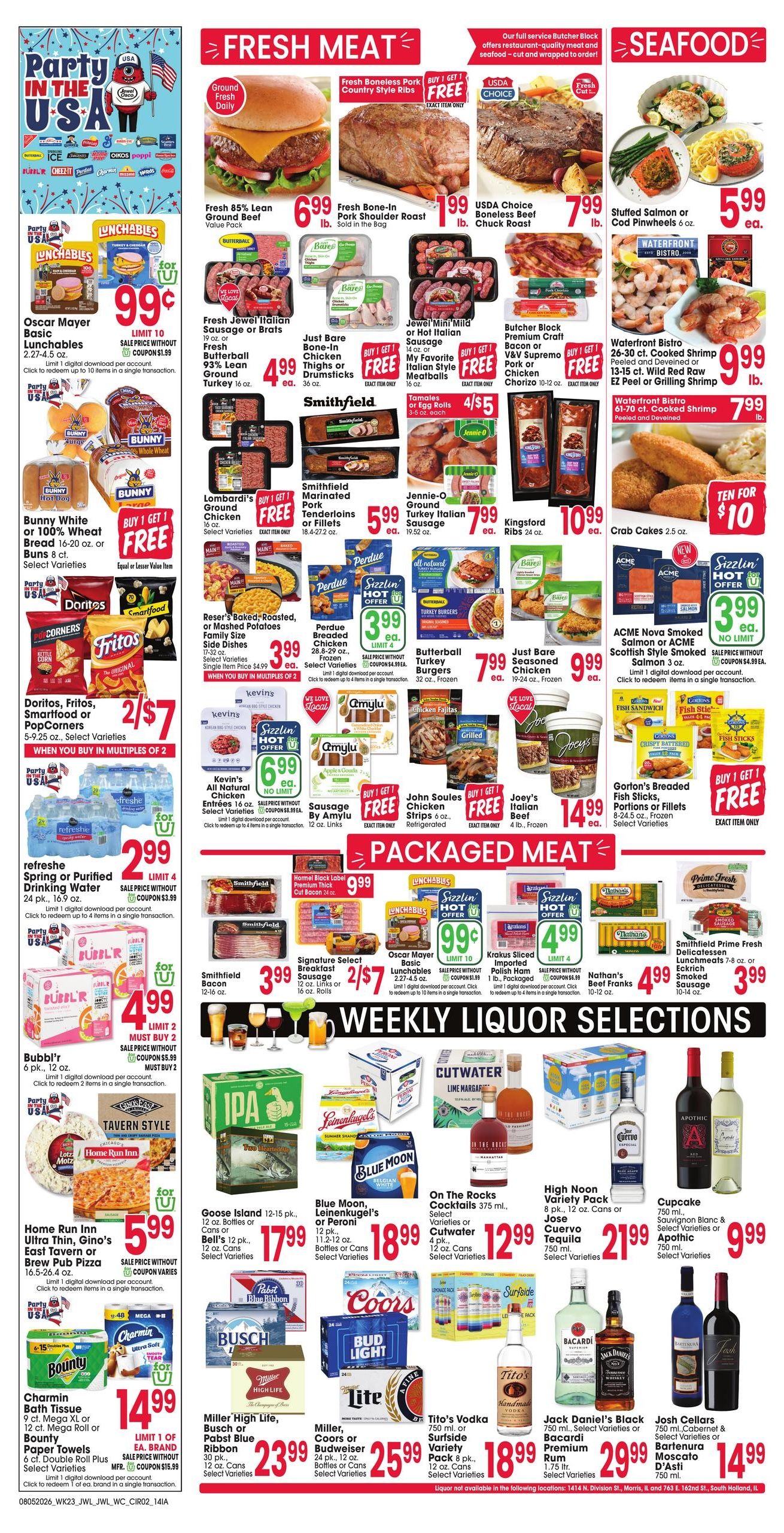 Jewel-Osco (Bellevue–Hanover Area, IA–IL) Weekly Ad August 5 - 11, 2026
