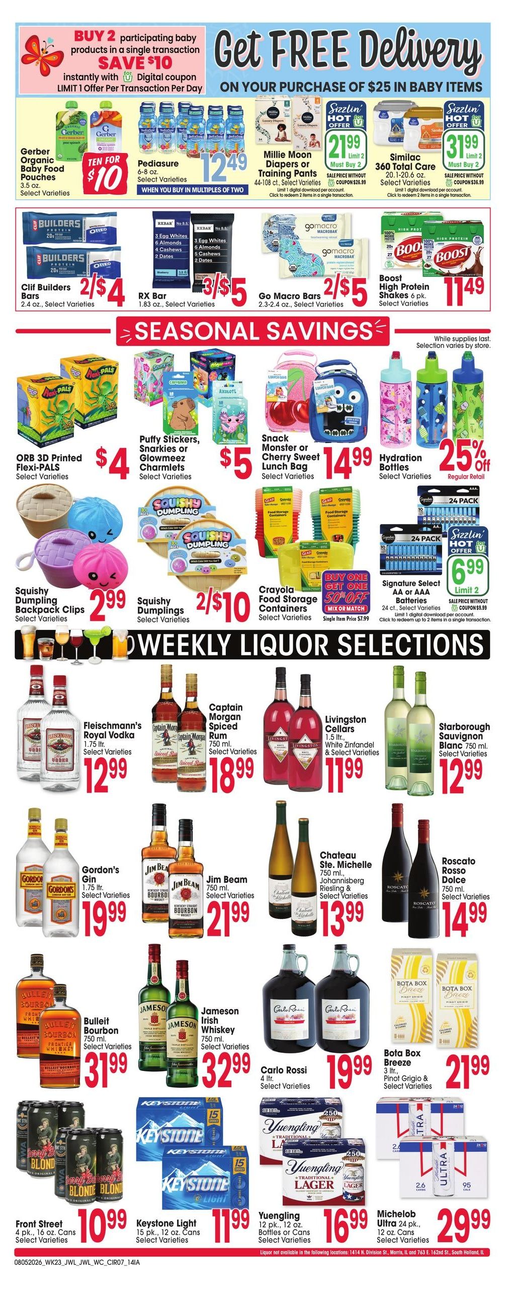Jewel-Osco (Bellevue–Hanover Area, IA–IL) Weekly Ad August 5 - 11, 2026