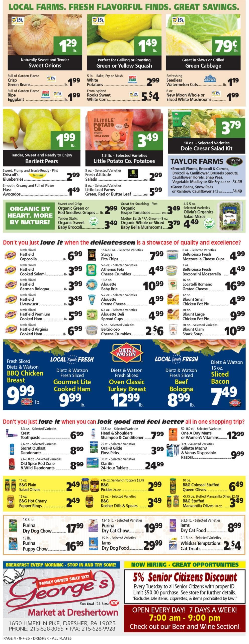 George's Market Weekly Ad August 7 - 13, 2026