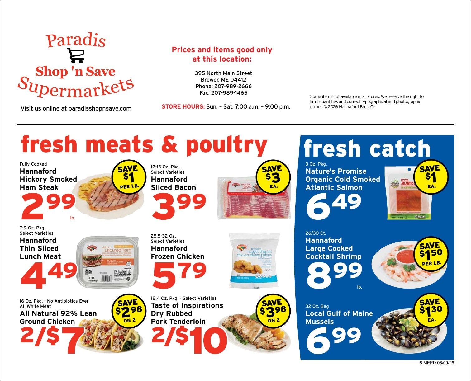 Paradis Shop'n Save Weekly Ad August 8 - 15, 2026