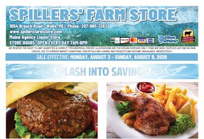 Spillers' Farm Store Weekly Ad August 3 - 9, 2026