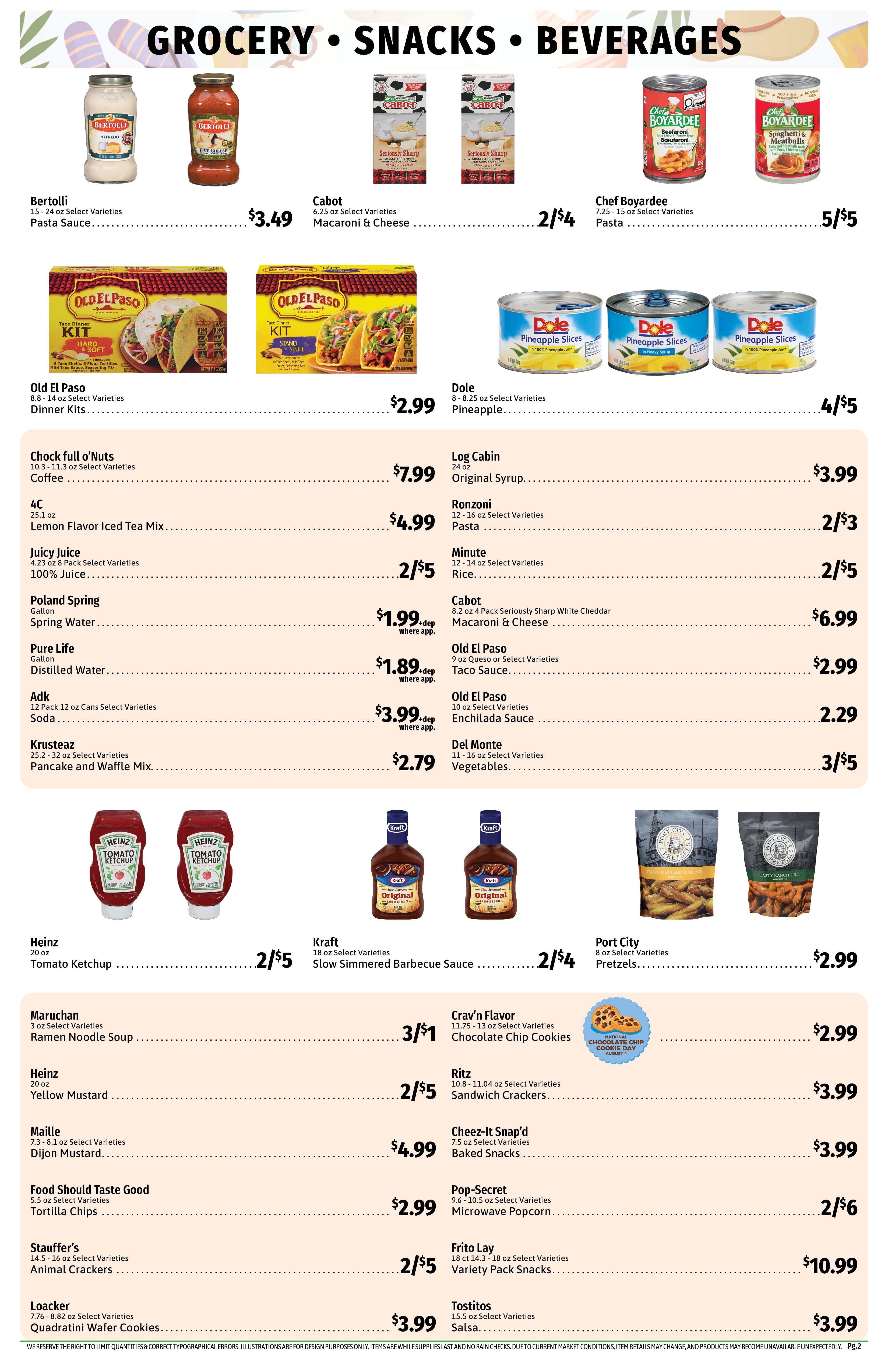 Saucier's Market Weekly Ad August 3 - 9, 2026