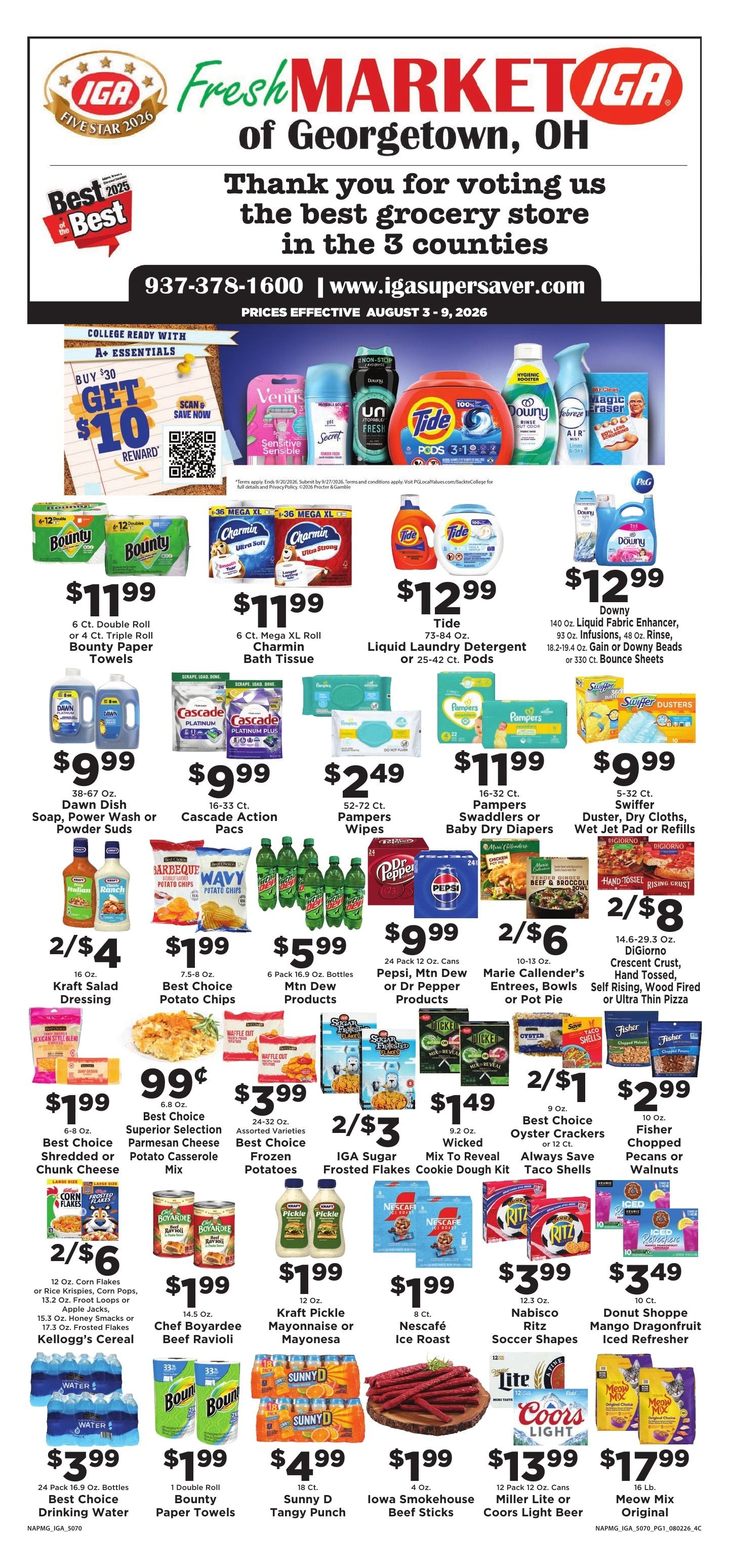 IGA Supersaver Weekly Ad August 3 - 10, 2026