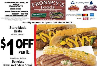 Fronney's Foods Weekly Ad August 3 - 9, 2026