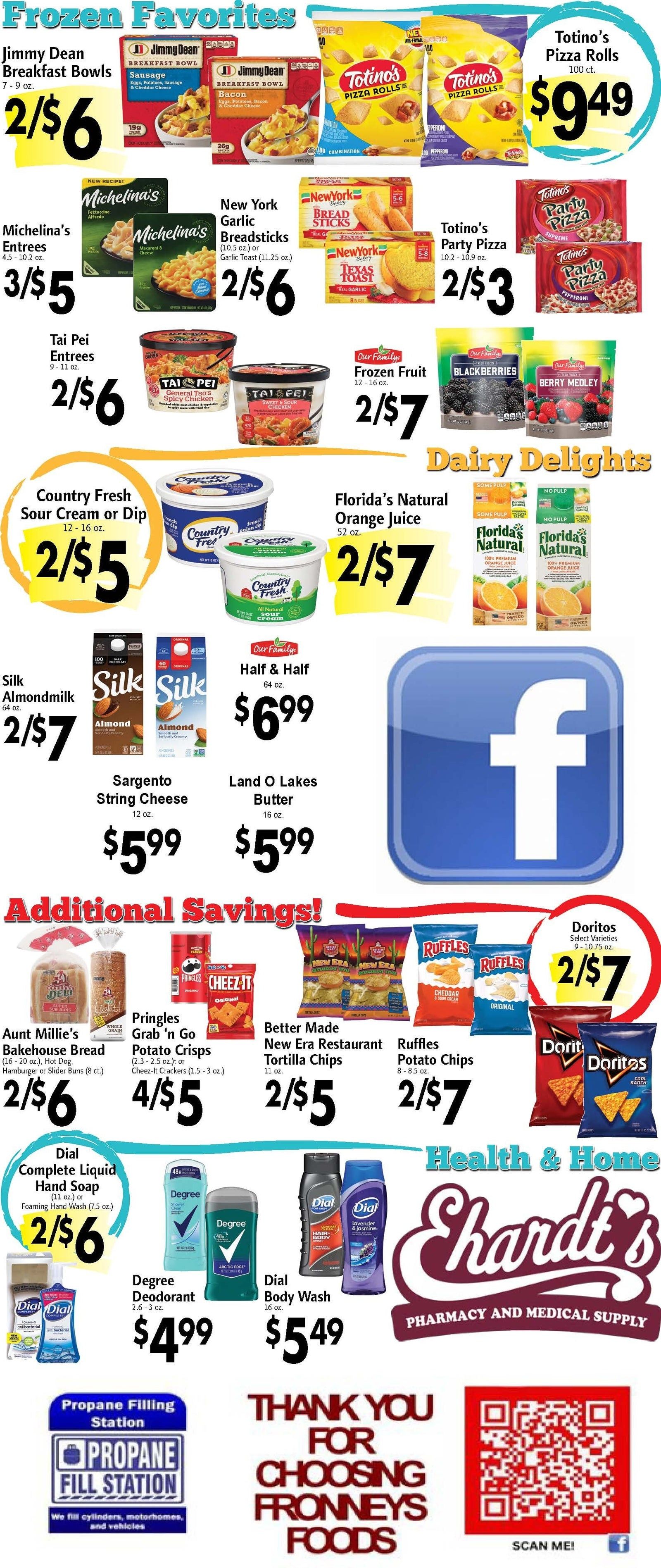 Fronney's Foods Weekly Ad August 3 - 9, 2026