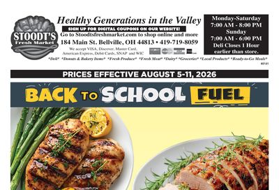 Stoodt's Fresh Market Weekly Ad August 5 - 11, 2026
