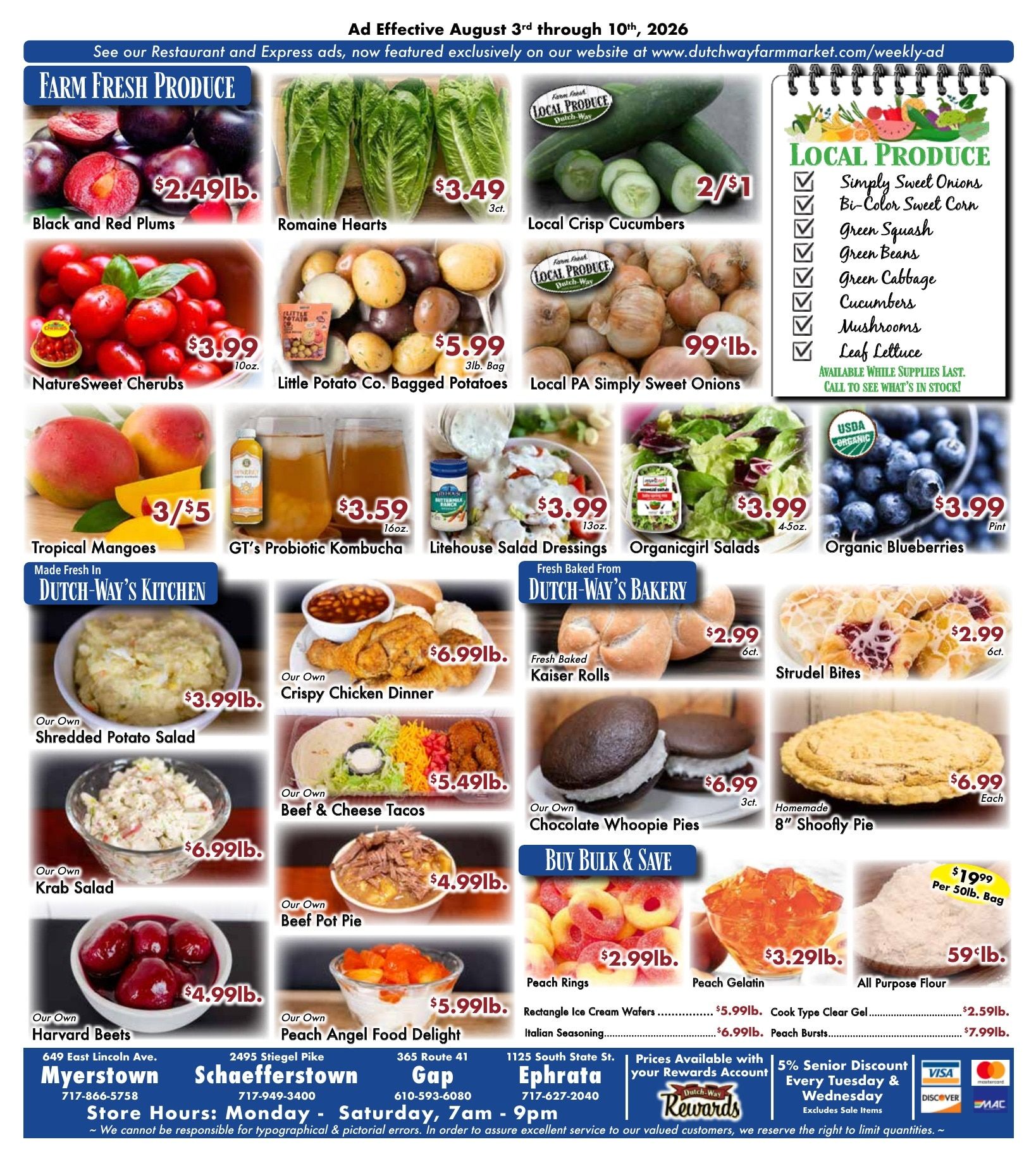 Dutch-Way Farm Market Weekly Ad August 3 - 10, 2026