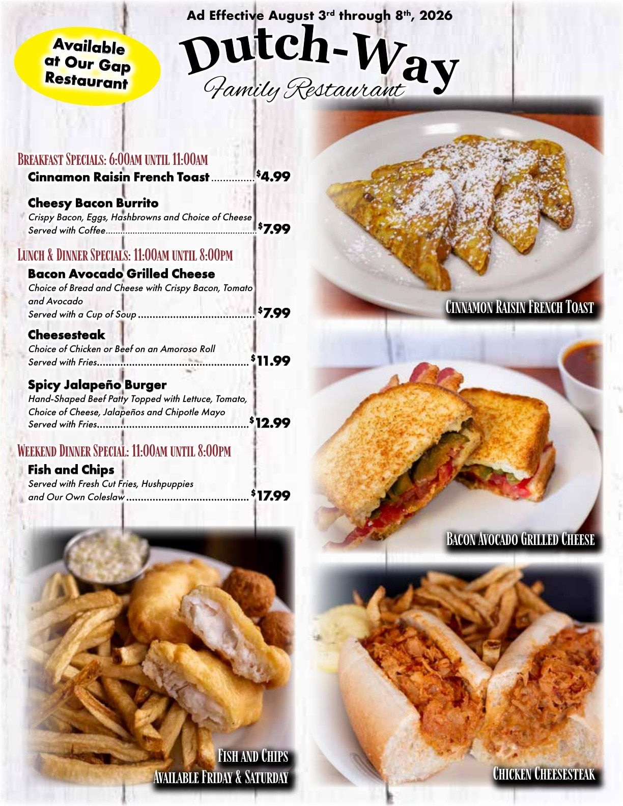 Dutch-Way Farm Market Weekly Ad August 3 - 10, 2026