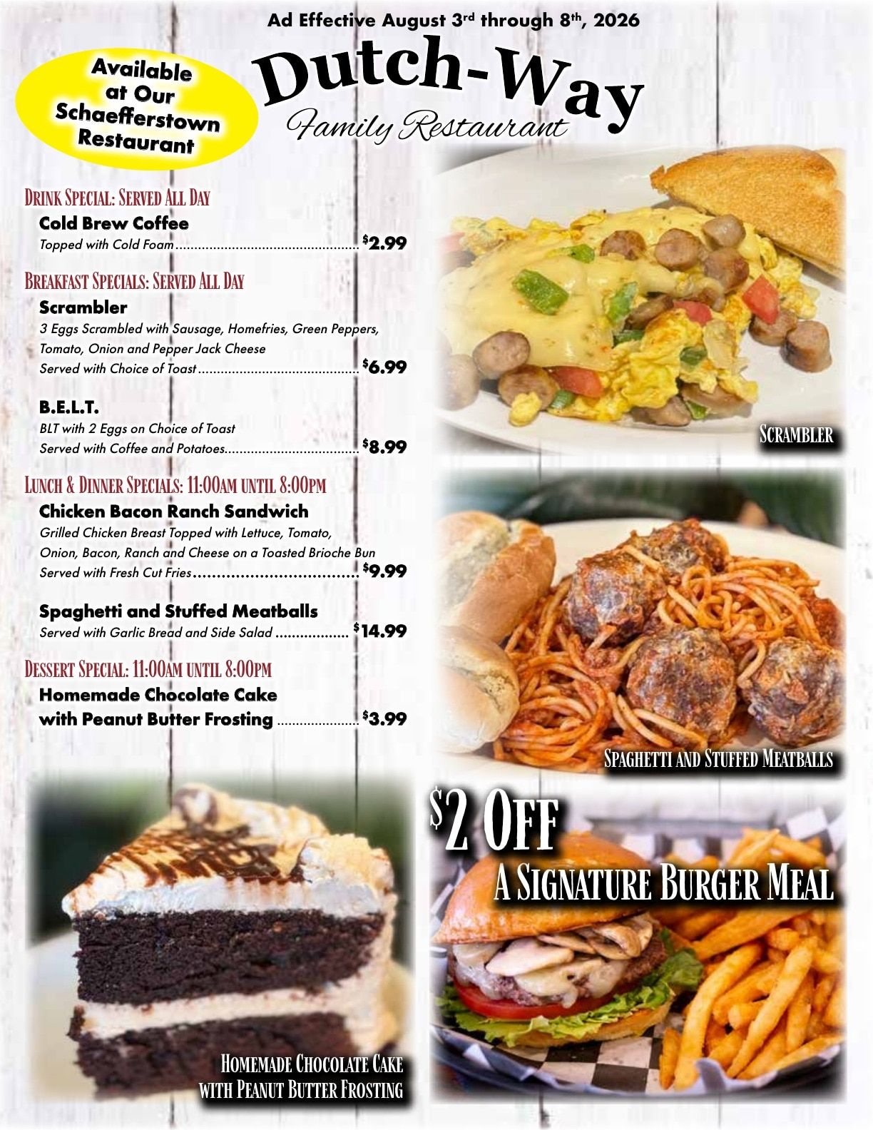 Dutch-Way Farm Market Weekly Ad August 3 - 10, 2026
