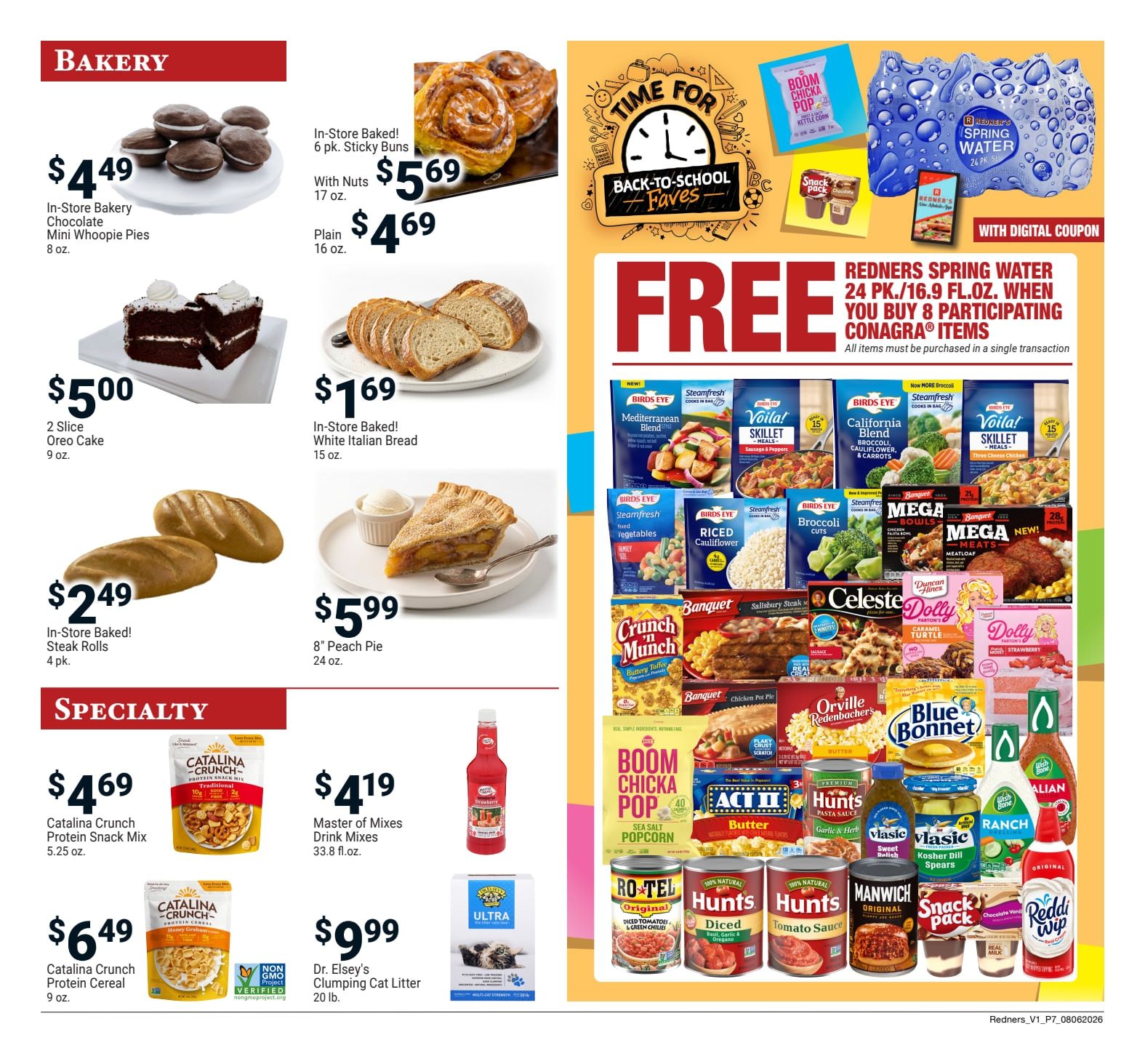 Redner's Markets (Pittston and Scranton, PA) Weekly Ad August 6 - 12, 2026