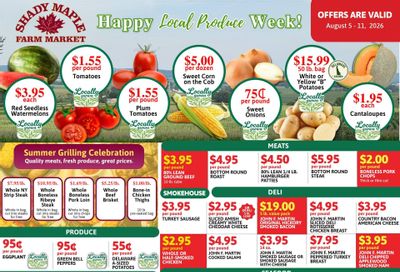 Shady Maple Weekly Ad August 5 - 11, 2026