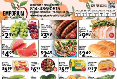 Emporium Food Market Weekly Ad August 3 - 9, 2026