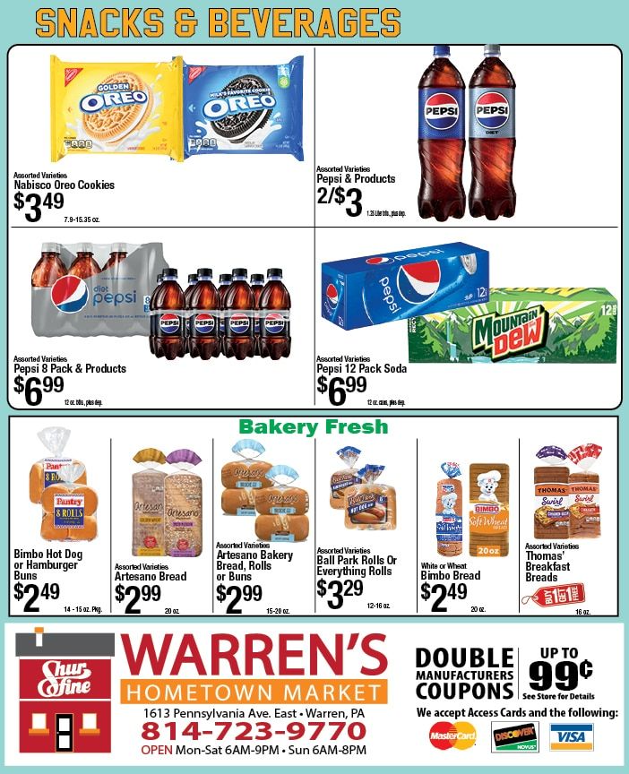 Warren's Hometown Market Weekly Ad August 2 - 8, 2026