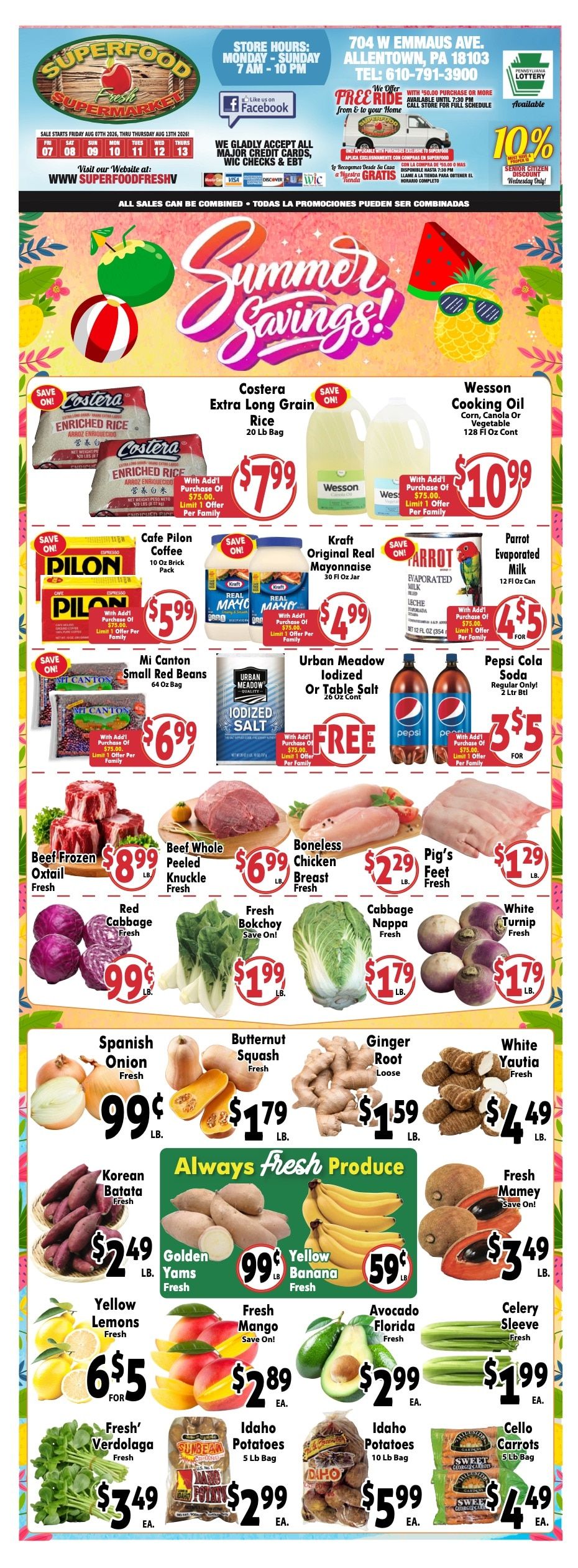 Super Food Fresh (Allentown, PA) Weekly Ad August 7 - 13, 2026