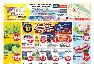 Pueblo Meat Market (880 Mt. Prospect Avenue, Newark, NJ) Weekly Ad August 7 - 13, 2026