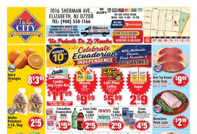 Twin City Supermarket (1016 Sherman Avenue, Elizabeth, NJ) Weekly Ad August 7 - 13, 2026