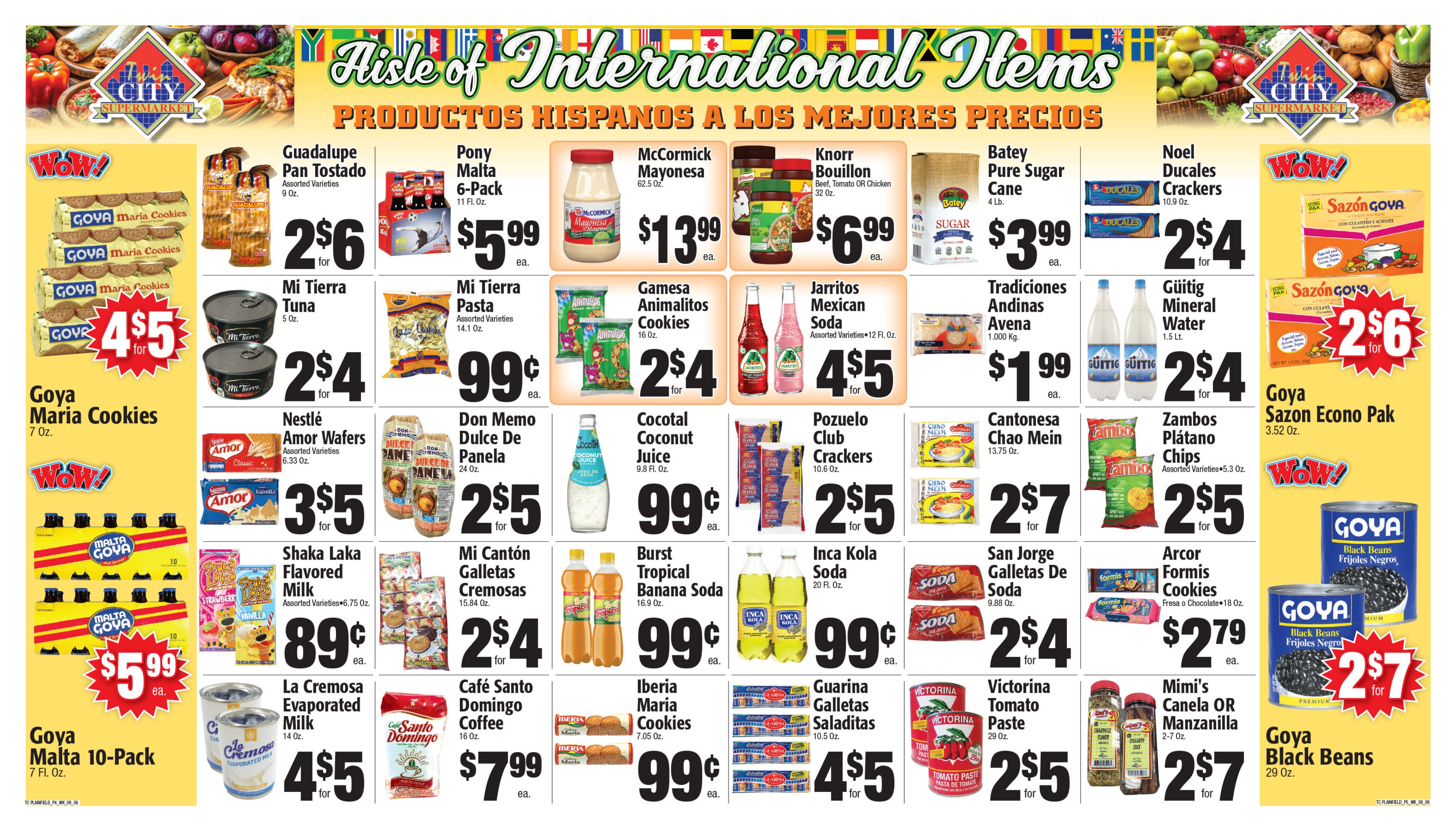 Twin City Supermarket (600 Park Avenue, Plainfield, NJ) Weekly Ad August 8 - 14, 2026