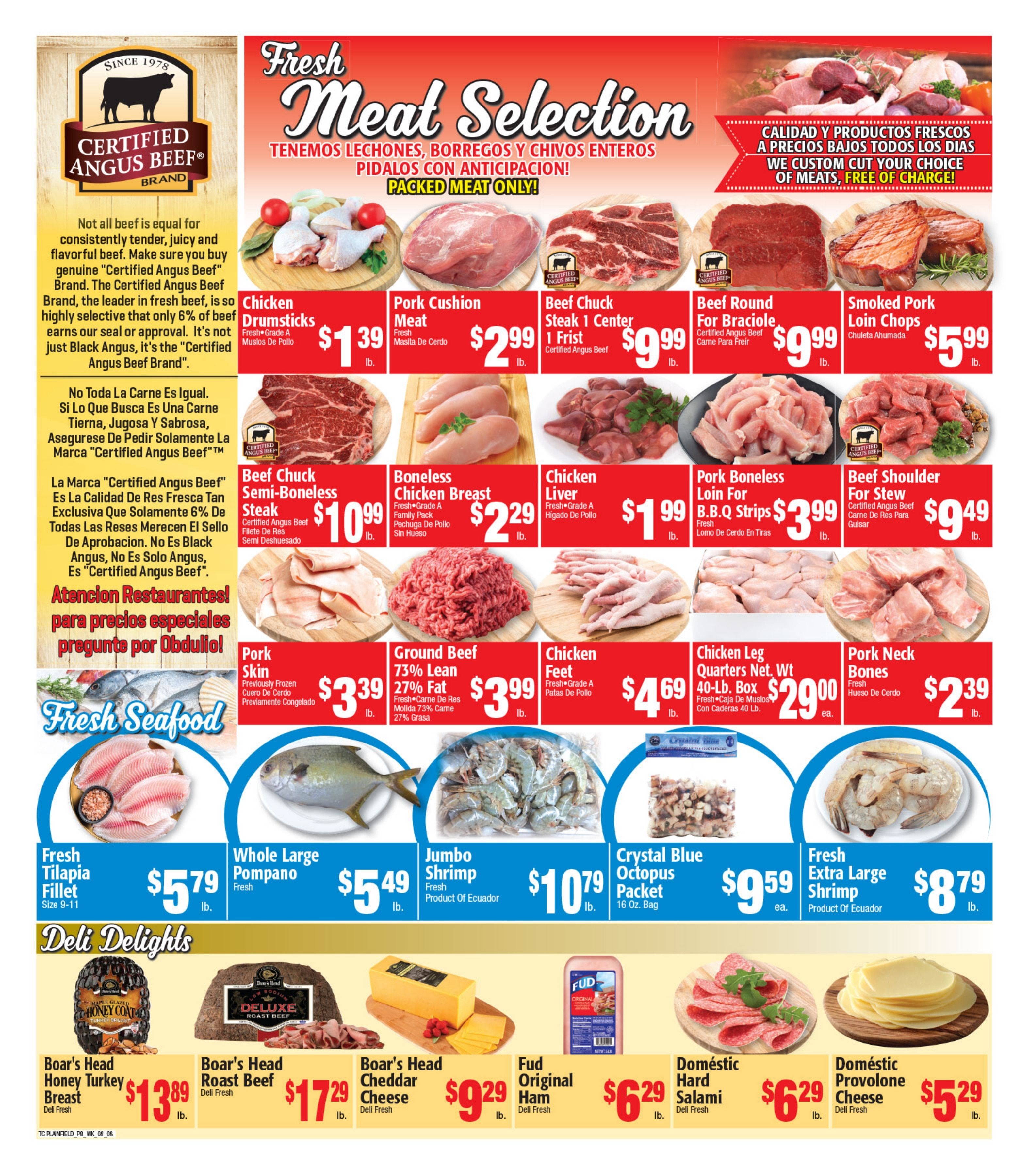 Twin City Supermarket (600 Park Avenue, Plainfield, NJ) Weekly Ad August 8 - 14, 2026