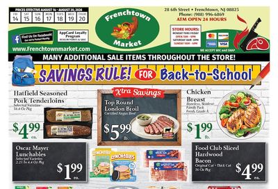 Frenchtown Market Weekly Ad August 14 - 20, 2026