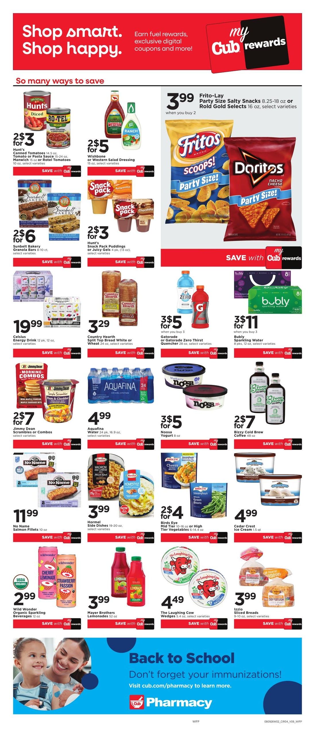 Cub Foods (Rockford–Durand Area, IL) Weekly Savings Weekly Ad August 9 - 15, 2026
