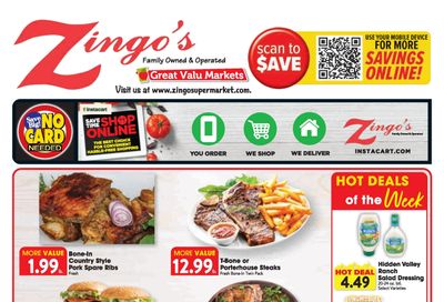 Zingo's Supermarket Weekly Ad August 9 - 15, 2026