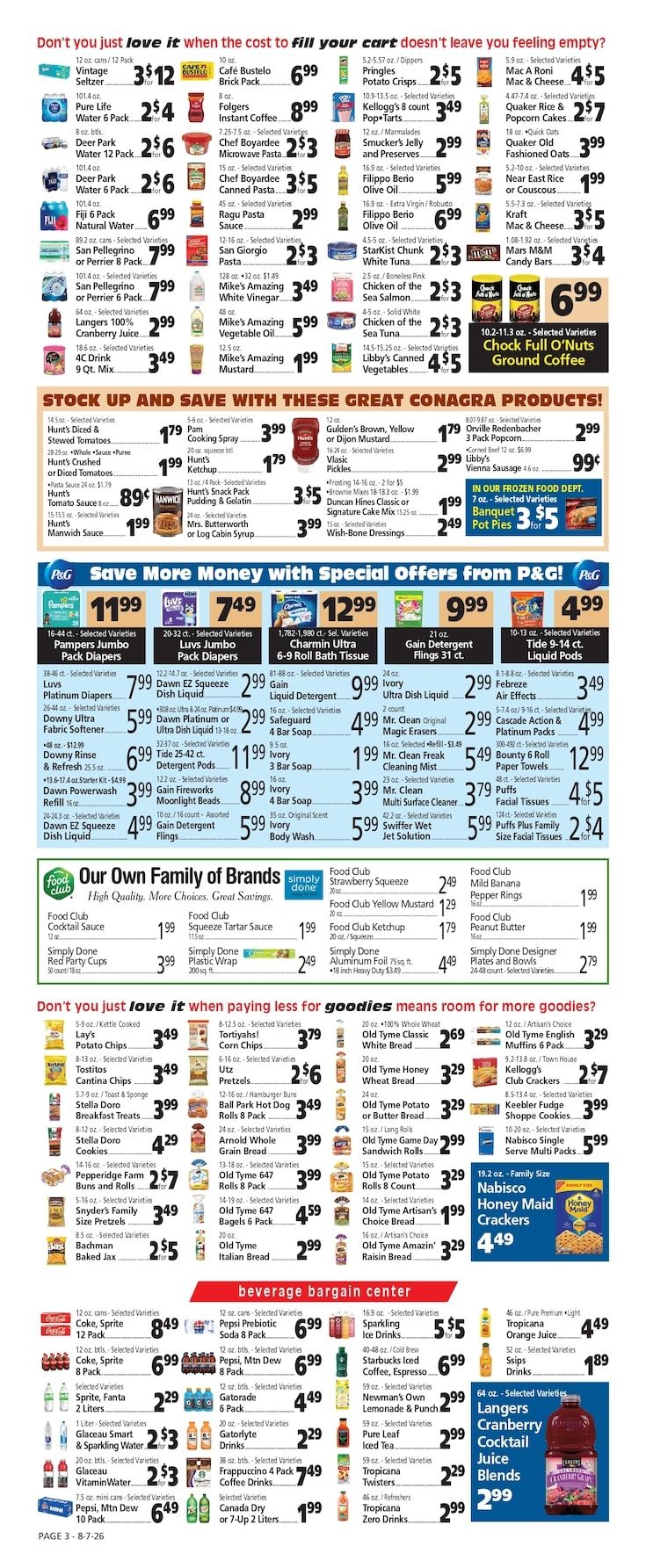 Super G Market IGA Weekly Ad August 7 - 13, 2026
