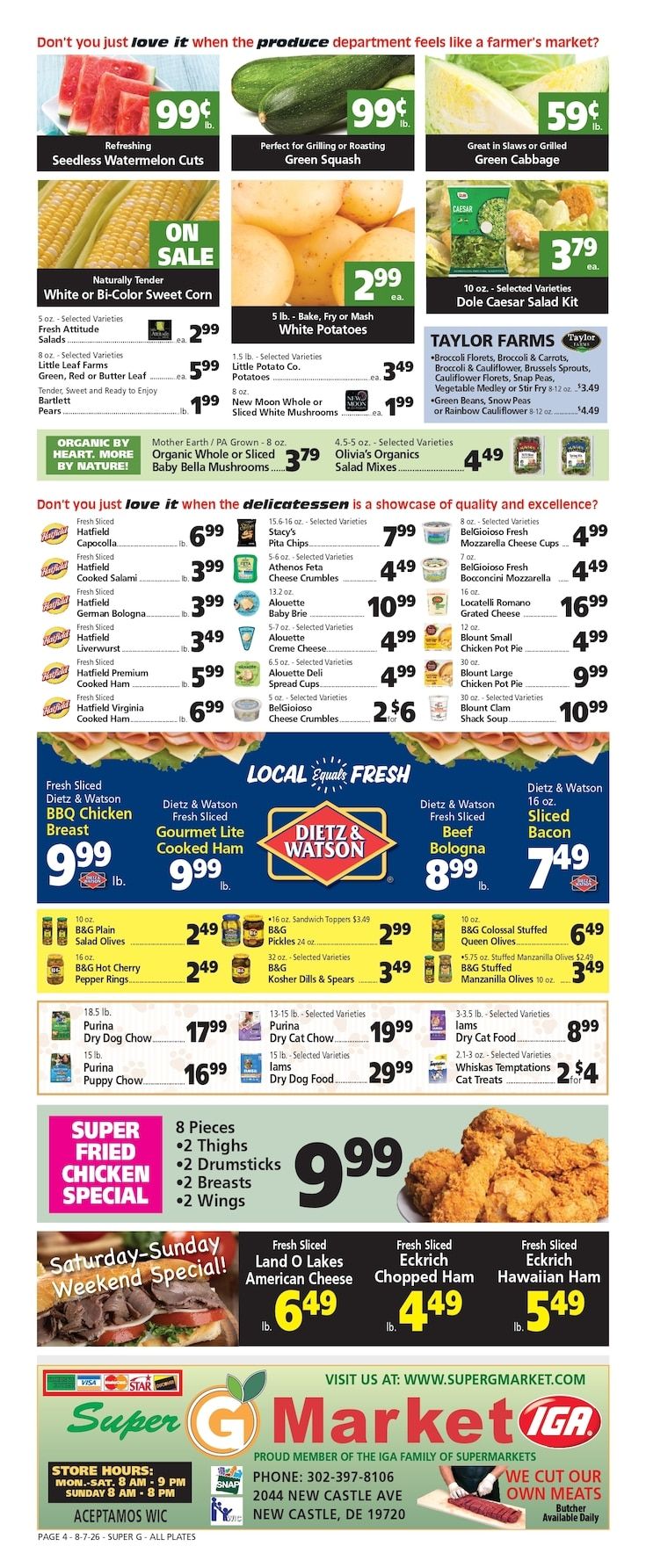 Super G Market IGA Weekly Ad August 7 - 13, 2026